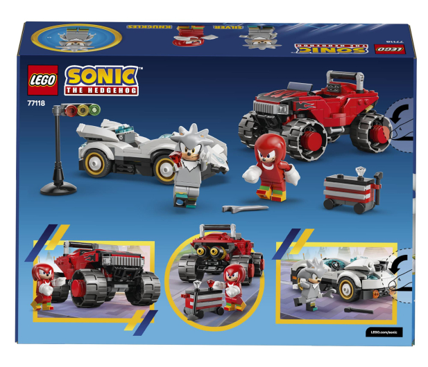 LEGO SONIC 77118 Silver w samochodzie kontra Knuckles w monster t - 1473587 - zdjęcie 16